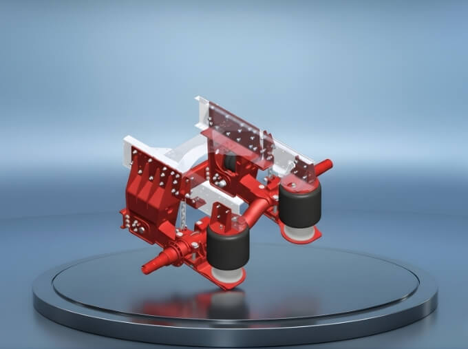 TOUGHLIFT Non-Steer Lift Axle 12.5 Tonne Suspension System- THSL